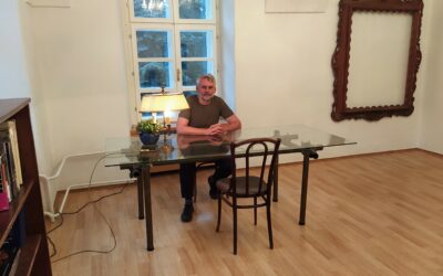 Rozhovor s Petrem Borkovcem o jeho tvůrčním pobytu v Luhačovicích